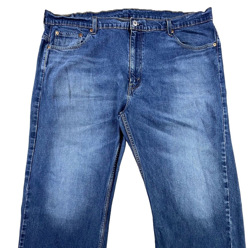 Levis 569 Jeans Mens 42x30 (Fits 44x30) Blue Denim Loose Straight Baggy Y2K